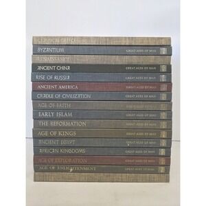 Time Life Great Ages of Man 16 Book Lot Vintage Cloth Hardcover History